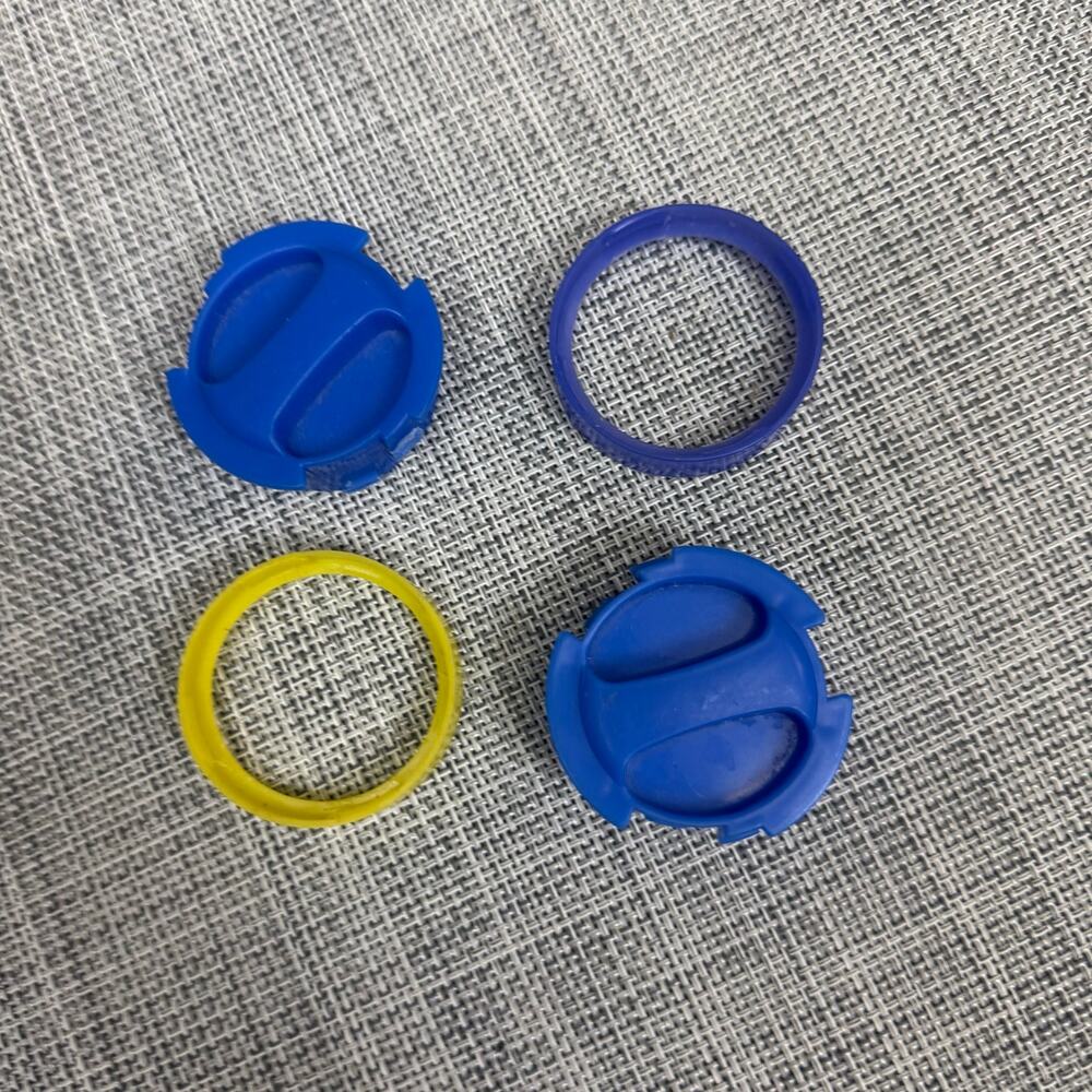 Kaytee Crittertrail Connector Rings End Caps Lot of 4 Replacements Pieces